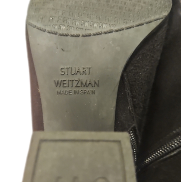STUART WEITZMAN | Black Suede Ankle Boots / Booties in Size US 7 - Picture 7 of 8